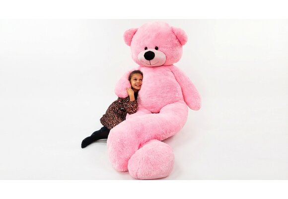 Grote knuffelbeer 2,2 meter roze 220 cm XXL