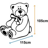 Grote knuffelbeer 2,2 meter roze 220 cm XXL