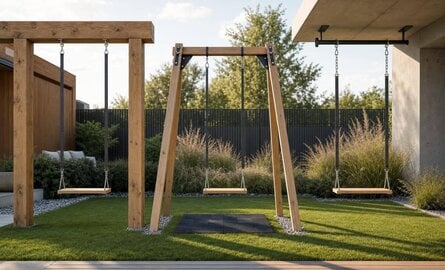 Schommel ophangen: aan een balk, frame of ophangstang?