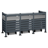 Kliko ombouw Planum - 5 panelen - 3 container 240L - grijs mix