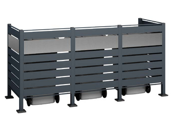 Kliko ombouw Planum - 5 panelen - 3 container 240L - grijs mix