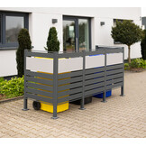 Kliko ombouw Planum - 5 panelen - 3 container 240L - grijs mix