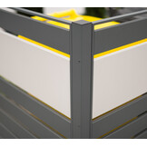 Kliko ombouw Planum - 5 panelen - 3 container 240L - grijs mix