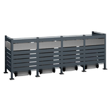 Kliko ombouw Planum - 6 panelen - 4 container 240L - grijs mix
