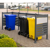 Kliko ombouw Planum - 6 panelen - 4 container 240L - grijs mix