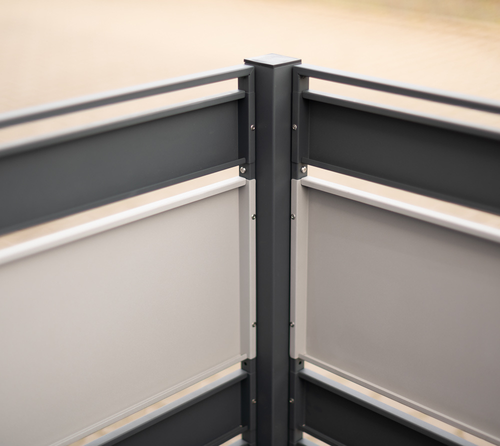Kliko ombouw Planum - 6 panelen - 4 container 240L - grijs mix
