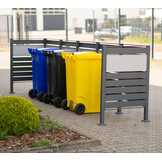 Kliko ombouw Planum - 7 panelen - 5 container 240L - grijs mix