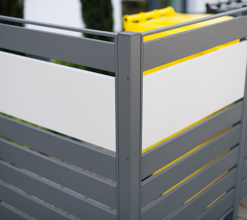 Kliko ombouw Planum - 7 panelen - 5 container 240L - grijs mix