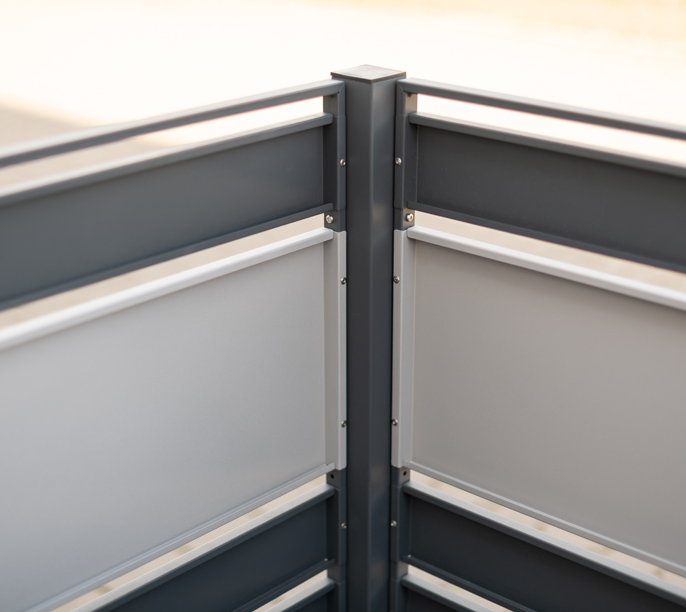 Kliko ombouw Planum - 7 panelen - 5 container 240L - grijs mix