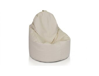 Zitzak fauteuil cappuccino | 70x70x30cm | Kunstleer | EPS-kralen