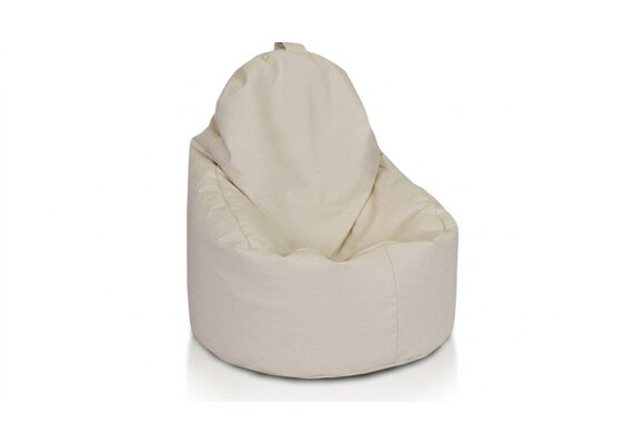 Zitzak fauteuil cappuccino | 70x70x30cm | Kunstleer | EPS-kralen