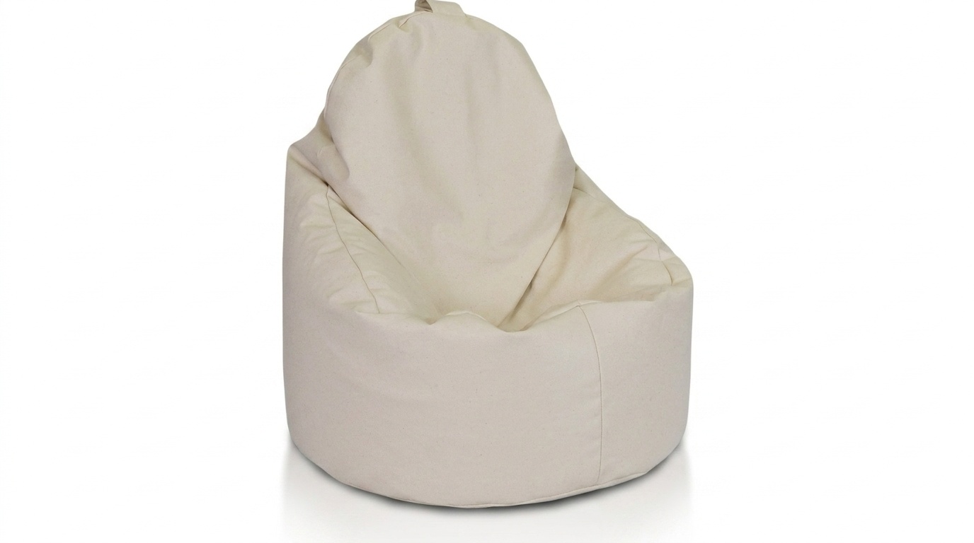 Zitzak fauteuil cappuccino | 70x70x30cm | Kunstleer | EPS-kralen