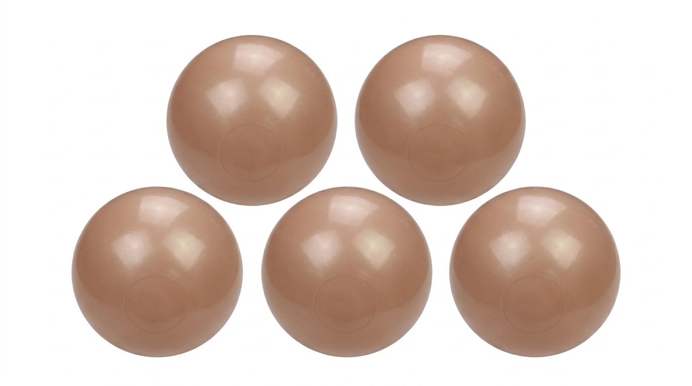Ballenbak ballen goudroze (70mm) 100 stuks