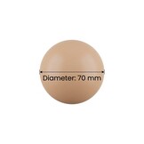 Ballenbak ballen goudroze (70mm) 100 stuks