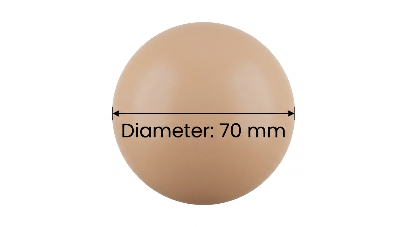 Ballenbak ballen goudroze (70mm) 100 stuks