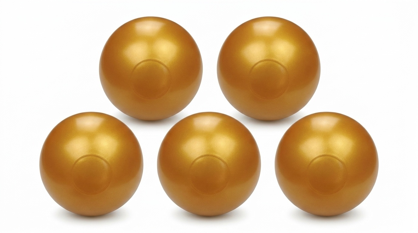 Ballenbak ballen goud (70mm) 1000 stuks