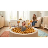 Ballenbak ballen goud (70mm) 1000 stuks