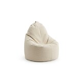 Zitzak zacht cappuccino fauteuil - Kunstleer, 70x70x30 cm