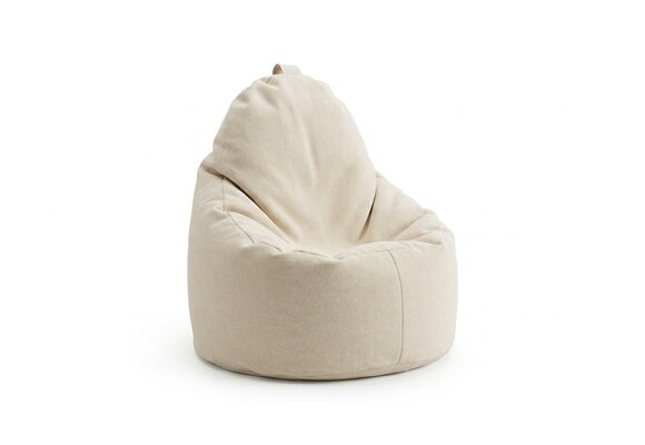 Zitzak zacht cappuccino fauteuil - Kunstleer, 70x70x30 cm