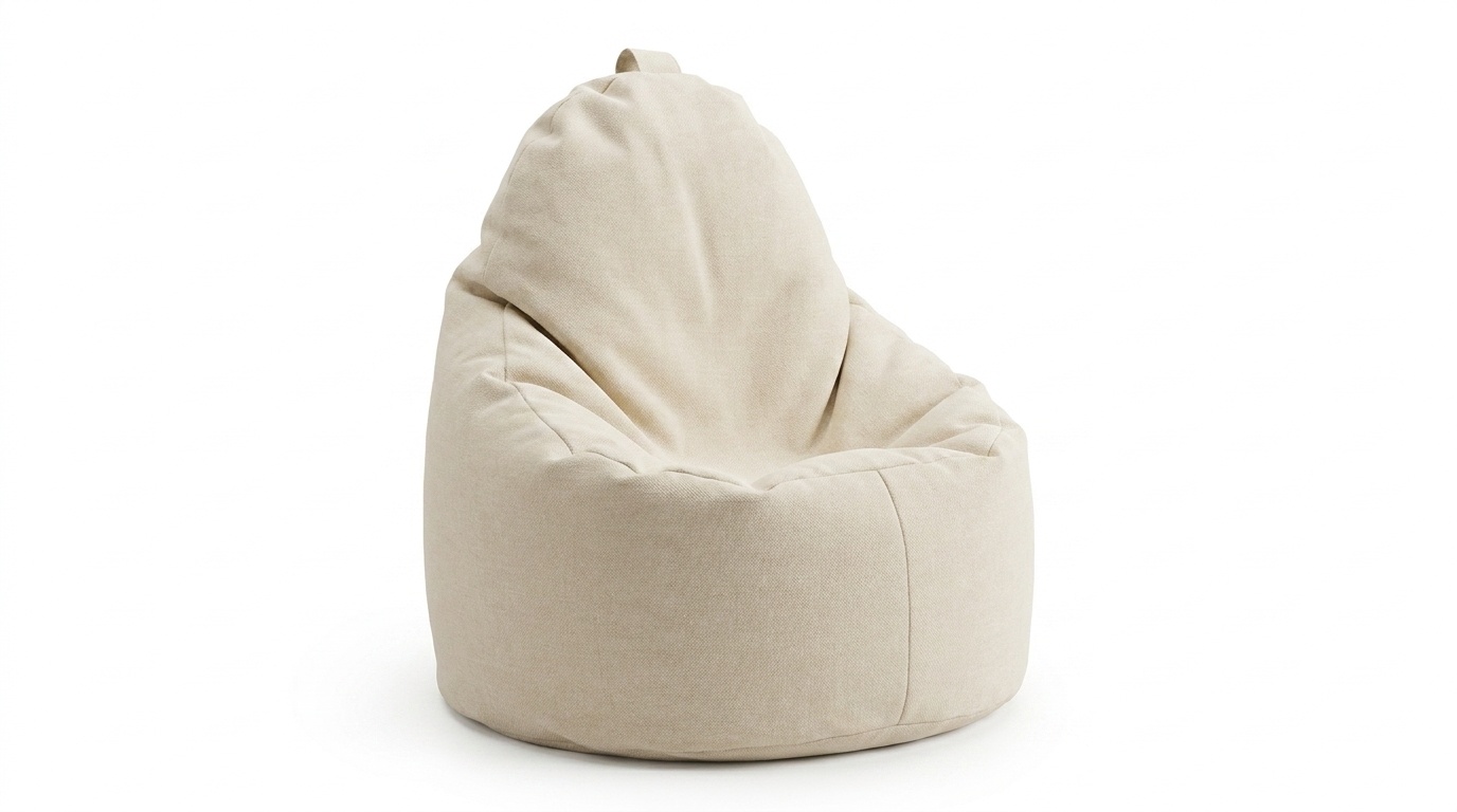 Zitzak zacht cappuccino fauteuil - Kunstleer, 70x70x30 cm