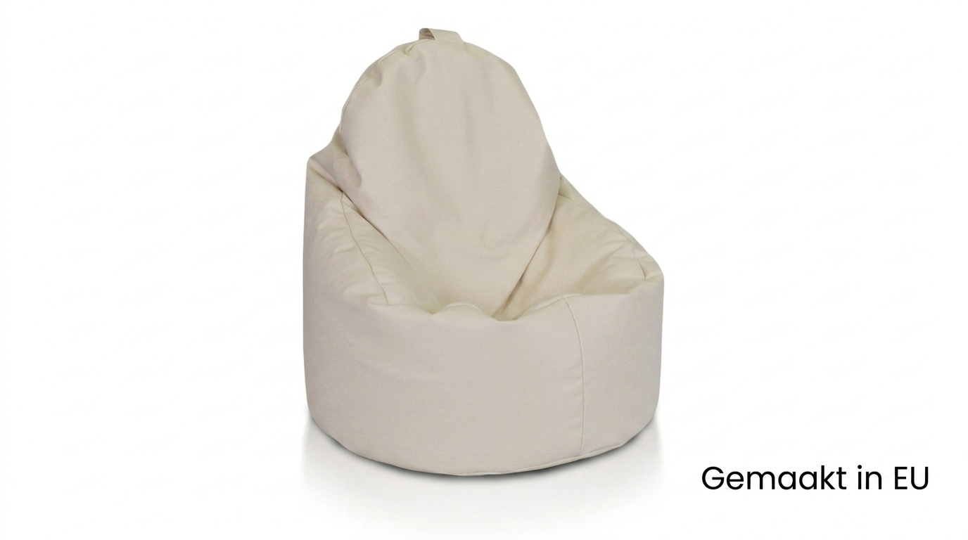 Zitzak zacht cappuccino fauteuil - Kunstleer, 70x70x30 cm