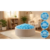 Ballenbak ballen baby blauw (70mm) 1000 stuks