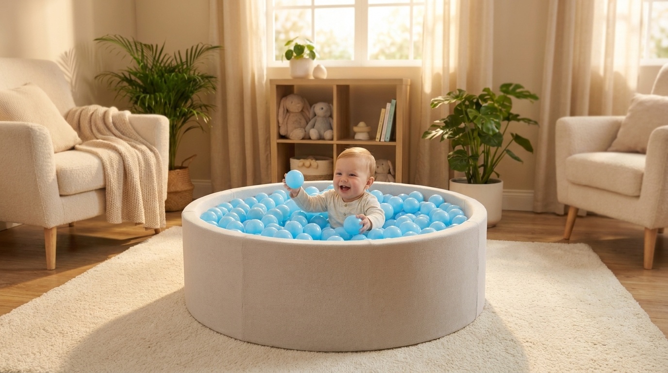 Ballenbak ballen baby blauw (70mm) 1000 stuks