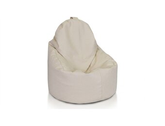 Loungestoel zitzak fauteuil cappuccino kunstleer 70x70x30 cm