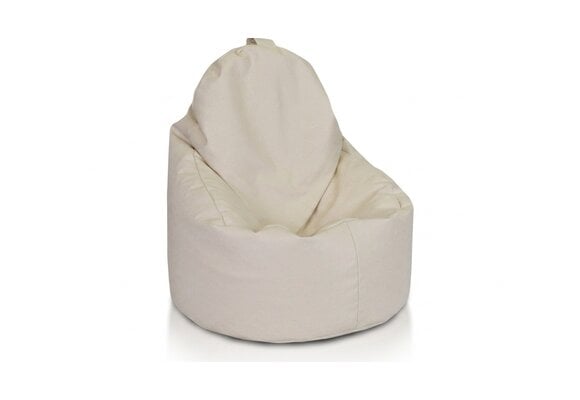 Loungestoel zitzak fauteuil cappuccino kunstleer 70x70x30 cm