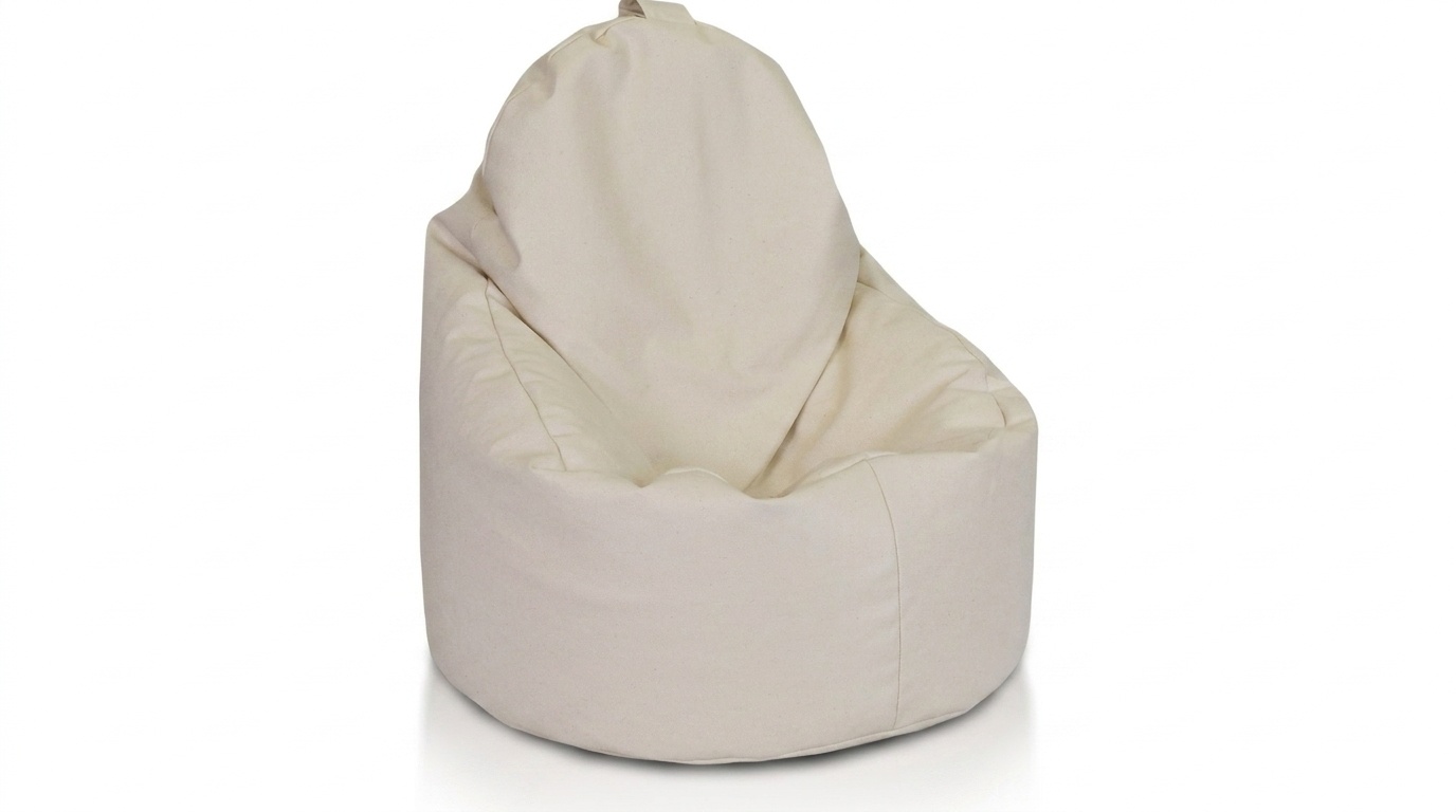 Loungestoel zitzak fauteuil cappuccino kunstleer 70x70x30 cm