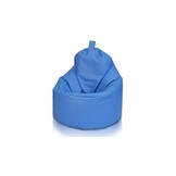 Relaxkussen blauw - Zitzak fauteuil kunstleer 75x70x30 cm