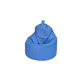 Relaxkussen blauw - Zitzak fauteuil kunstleer 75x70x30 cm