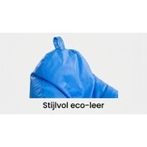 Zitzak fauteuil kunstleer | Lichtblauw | 75x70x30cm | EPS-vulling