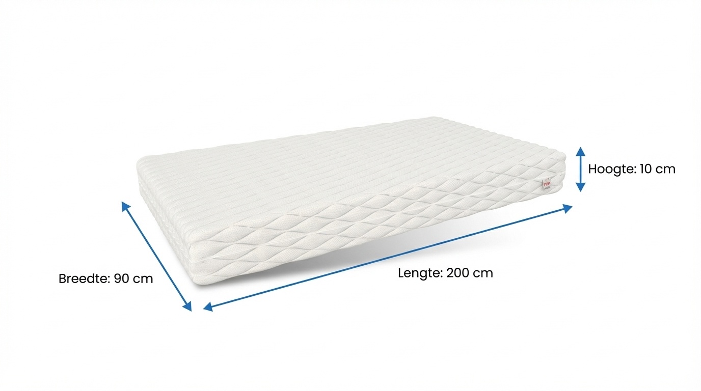 Matras 90x200 koudschuimmatras - H3 hardheid - wasbare hoes