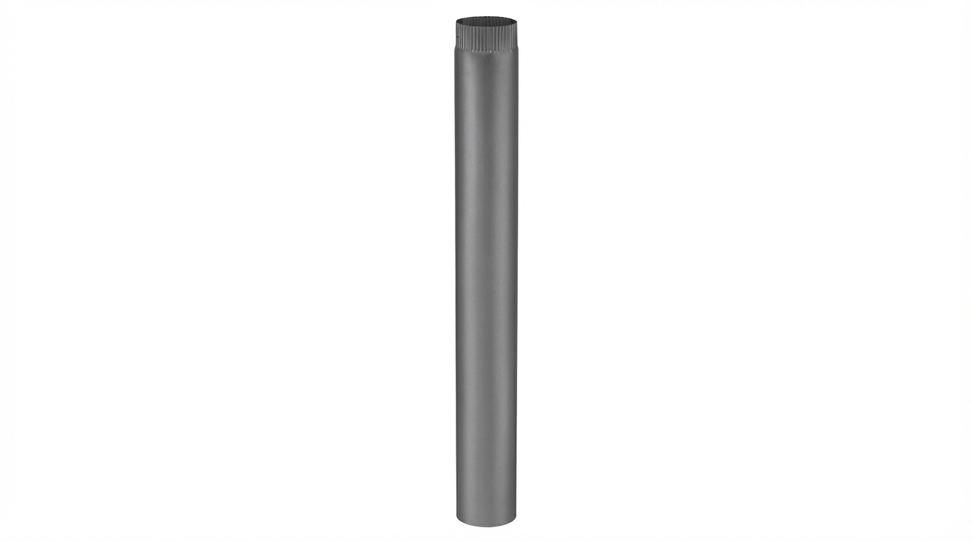 Kachelpijp - rookkanaal - 2mm staal - Ø 120 mm - 100 cm - zwart