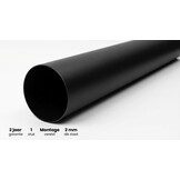 Kachelpijp - rookkanaal - 2mm staal - Ø 120 mm - 100 cm - zwart