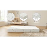 Koudschuim matras - kindermatras - 160x70x12 cm - bamboo tijk