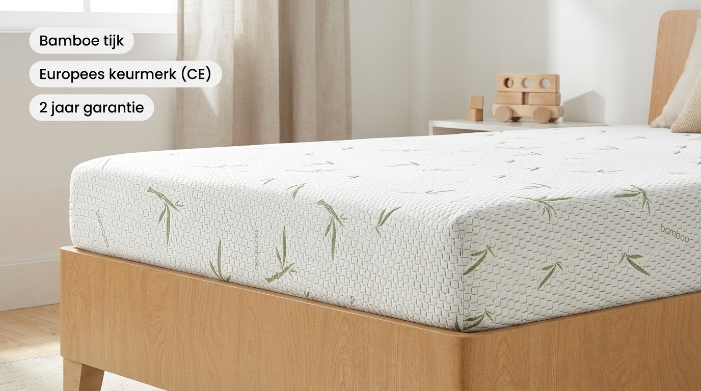 Koudschuim matras - kindermatras - 160x70x12 cm - bamboo tijk