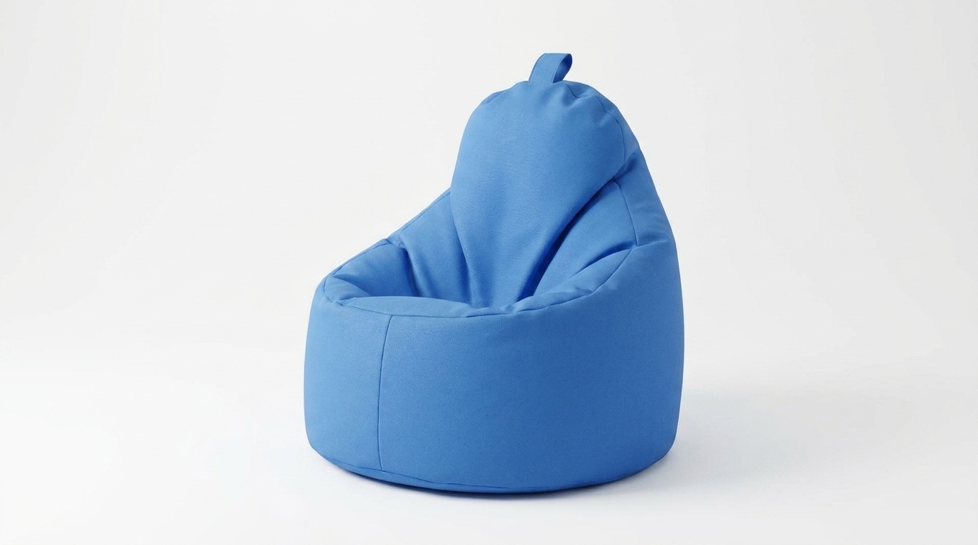 Zitzak fauteuil blauw | Kunstleer | 75x70x30 cm | EU Kwaliteit