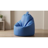 Zitzak fauteuil blauw | Kunstleer | 75x70x30 cm | EU Kwaliteit