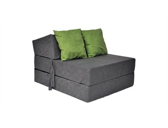 Logeermatras opvouwbaar 200 x 70 x 15 cm met kussens