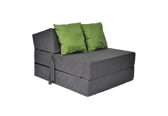 Logeermatras opvouwbaar 200 x 70 x 15 cm met kussens
