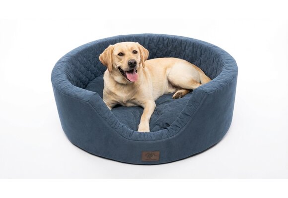 Luxe hondenmand XXL - 90 x 30 cm - wasbare hoes - donkerblauw