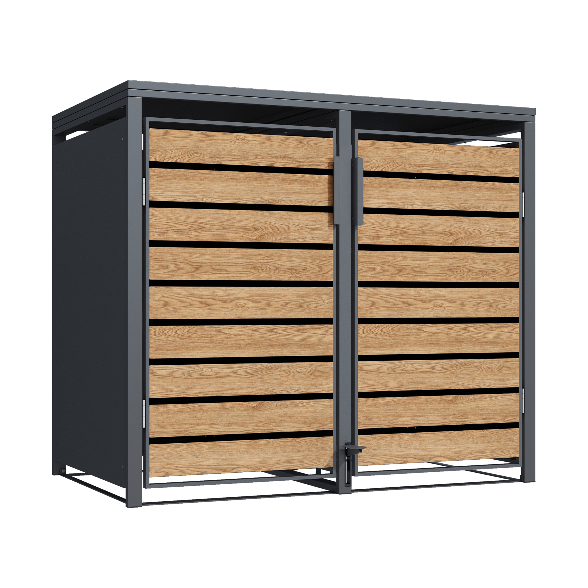 Container ombouw - 2 containers - voetbediening - houtlook