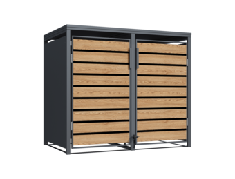 Container ombouw - 2 containers - voetbediening - antraciet