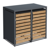 Container ombouw - 2 containers - voetbediening - houtlook