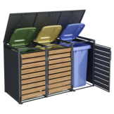 Container ombouw - 3 containers - voetbediening - houtlook