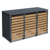 Container ombouw - 3 containers - voetbediening - houtlook