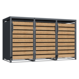 Container ombouw - 3 containers - voetbediening - houtlook