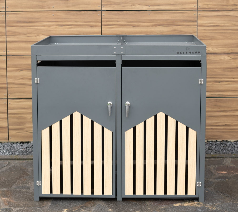 Container ombouw - 2 containers - 2x 240 L - plantenbakken